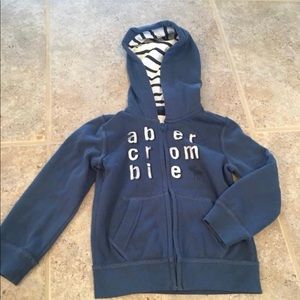 Abercrombie Kids zip up hoodie size 3/4